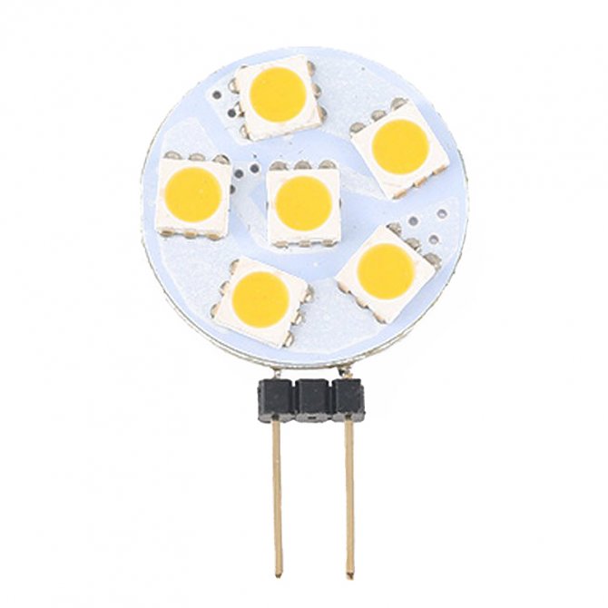 Λάμπα G4 6 LED 10-30V Side pin
