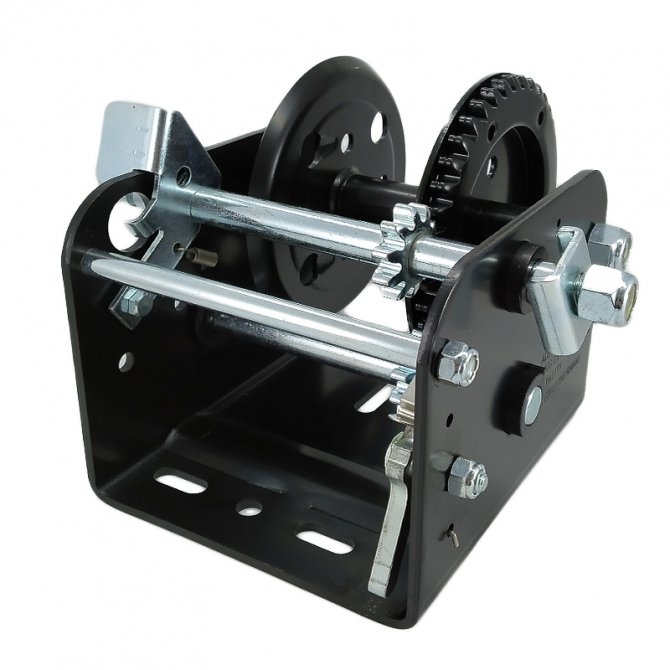 Trailer winch dual speed