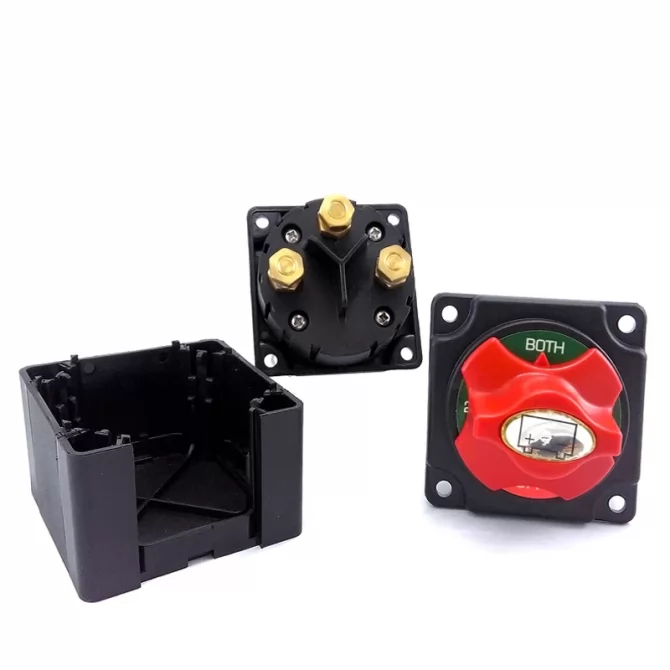 Διακόπτης μπαταρίας 4 θέσεων τετράγωνος 250Α