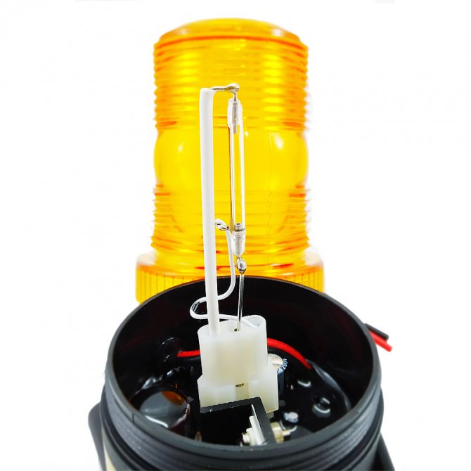Bulb for strobe light orange