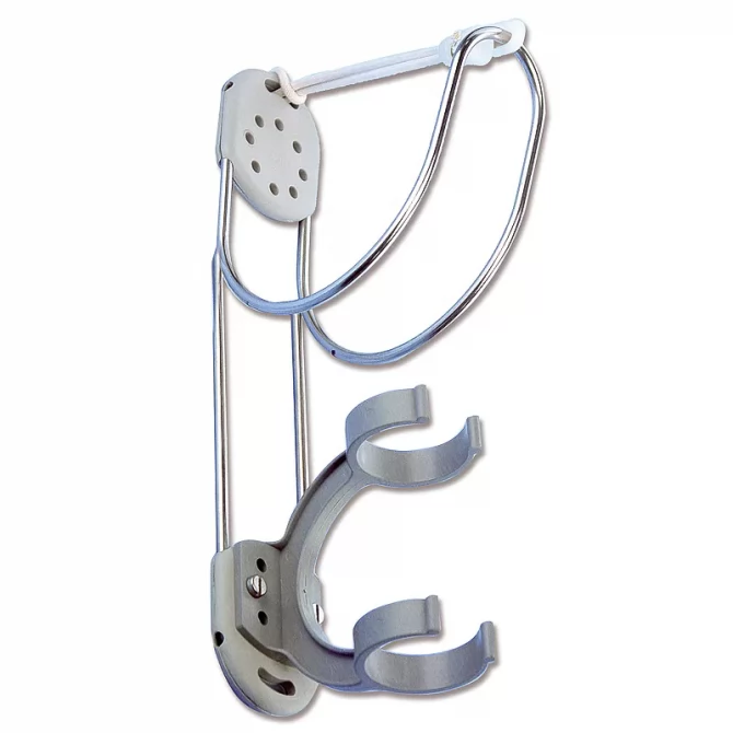 Holder for horse shoe / round lifebuoy &amp; lifebuoy light