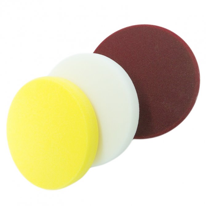 Σφουγγάρι γυαλίσματος λείο με VELCRO PAD 18cm 