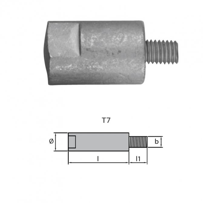 Yanmar pencil anode 01301