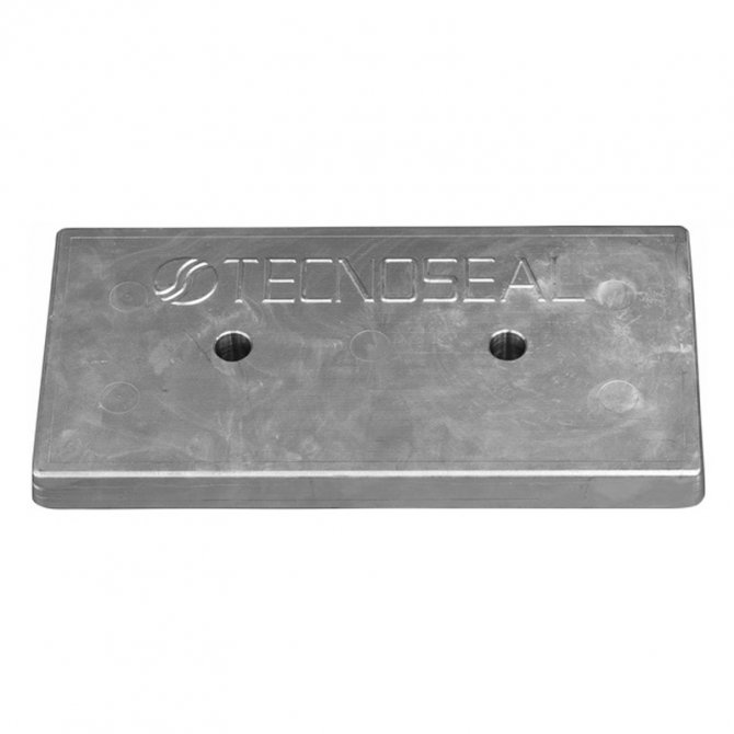 Ανόδιο πλάκα 2 τρύπες 00255