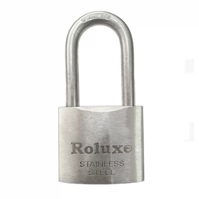 Long shackle inox padlock Roluxe