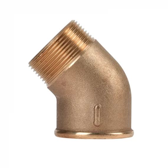 45° elbow (male-female) bronze