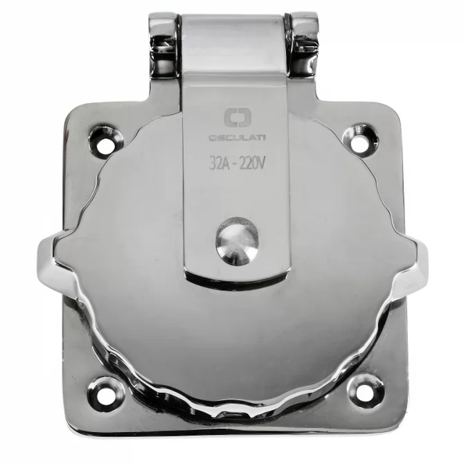 Inlet plug 32Α inox Osculati