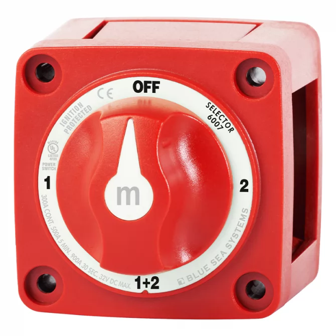 Διακόπτης μπαταρίας 4 θέσεων M type Blue Sea