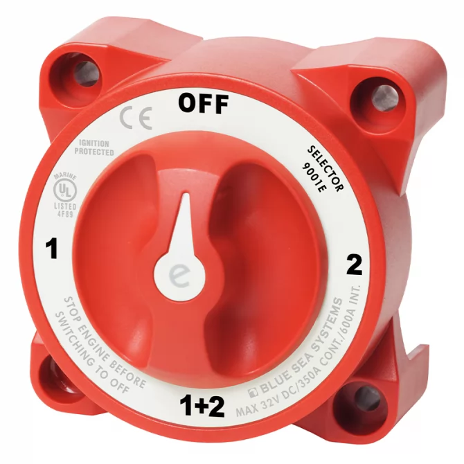 Διακόπτης μπαταρίας 4 θέσεων E type Blue Sea