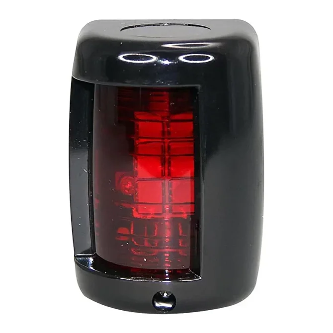 Φανός πλευρικός κόκκινος μίνι μαύρο σώμα