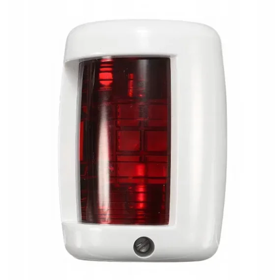Φανός πλευρικός κόκκινος μίνι λευκό σώμα