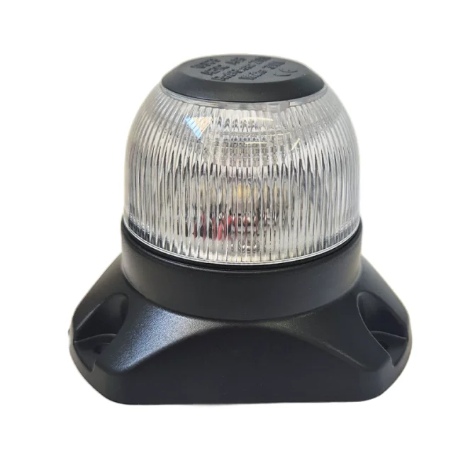 Φανός περίβλεπτος λευκός μαύρο σώμα